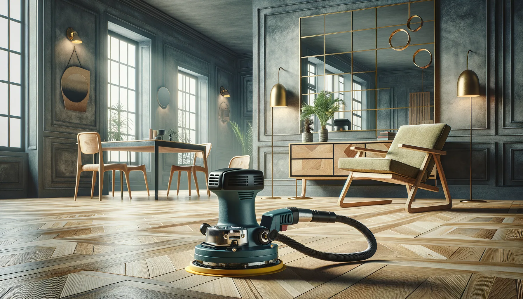 Design-Inspiration: Raeume und Moebel mit markanten Schleif-Optiken