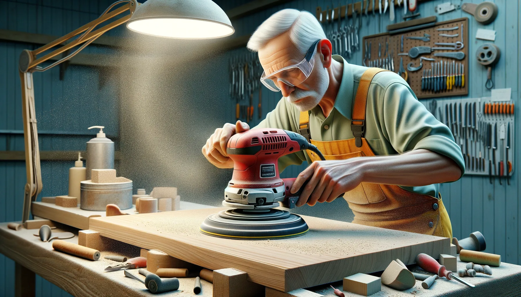 Flaechenschleifen mit dem Schwingschleifer: Schritt-fuer-Schritt-Technik