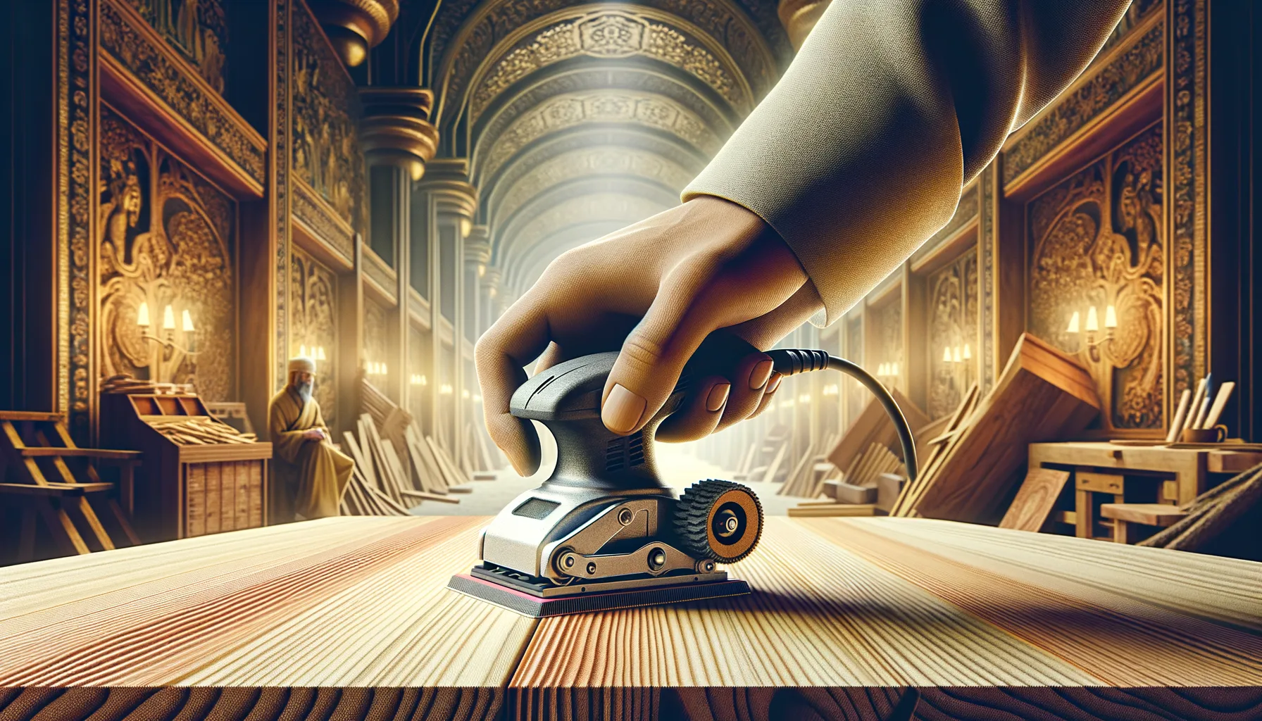 Wie man einen Schwingschleifer richtig haelt und fuehrt: Einsteiger-Guide