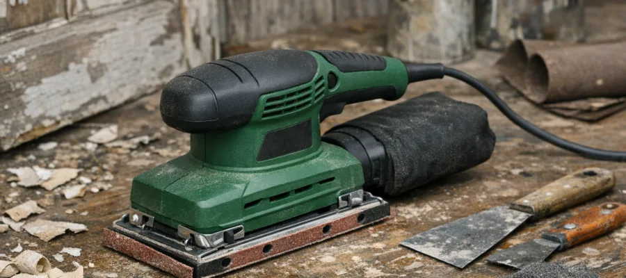 Schwingschleifer fuer Lackentfernung und Renovierung