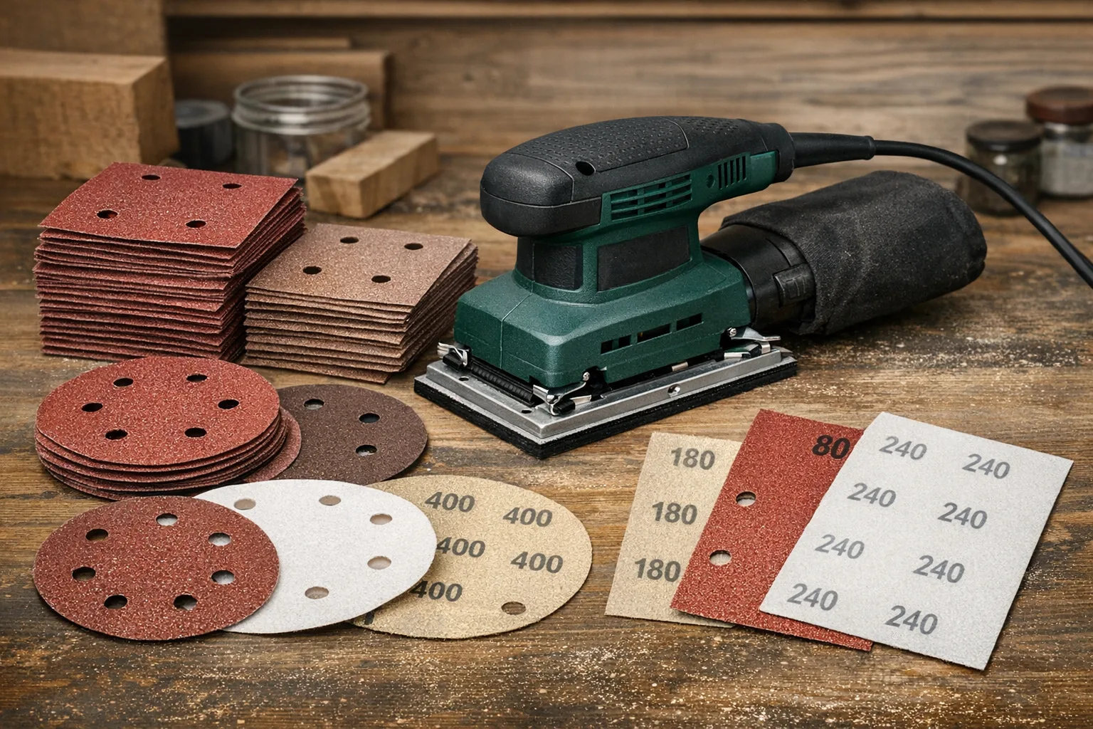 Schwingschleifer optimale Koernungskombinationen fuer verschiedene Oberflaechen