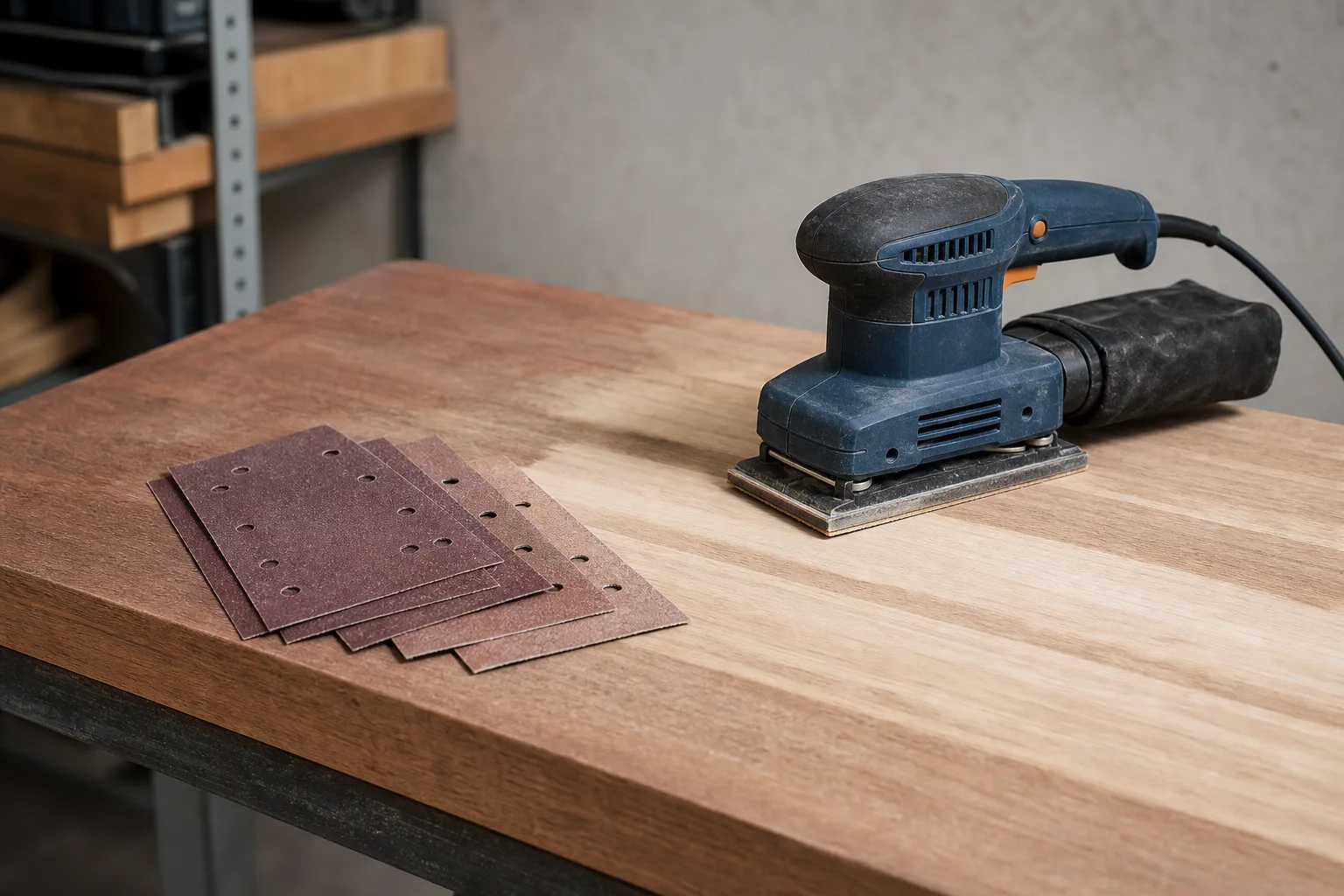 Schwingschleifer Holz schleifen: Vorgehen von grob bis fein