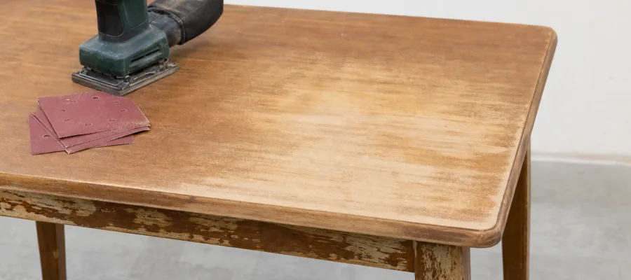 Schwingschleifer Tisch aufarbeiten: Schritt-fuer-Schritt DIY-Anleitung